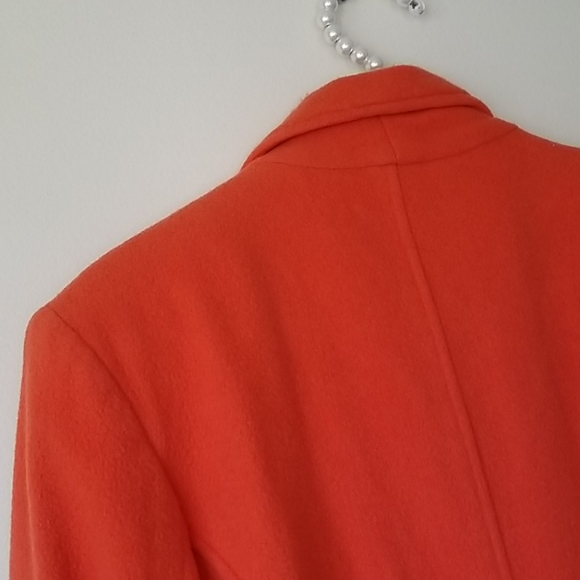 Gloria Vanderbilt Orange Coat - Size 8 - Picture 7 of 9